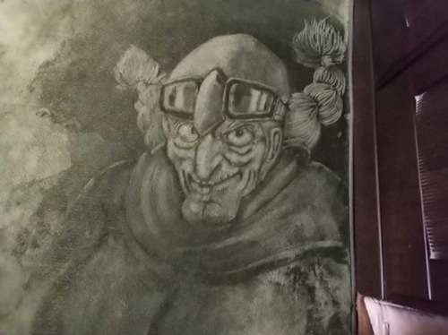 地毯作画