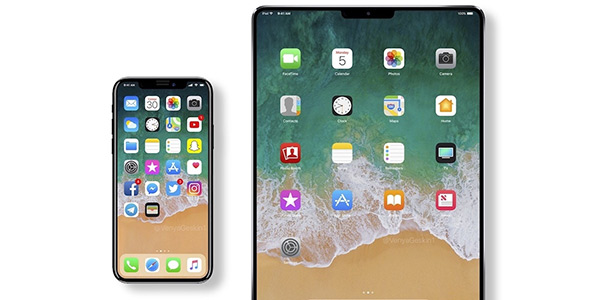 刘海成标配 新iPad外形类似iPhoneX全面屏