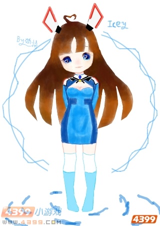 生死狙击玩家手绘-电音少女：ICEY