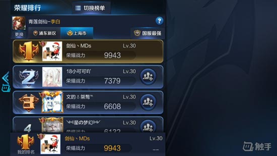 荣耀战力