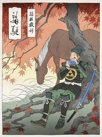 浮世绘画风游戏动漫角色