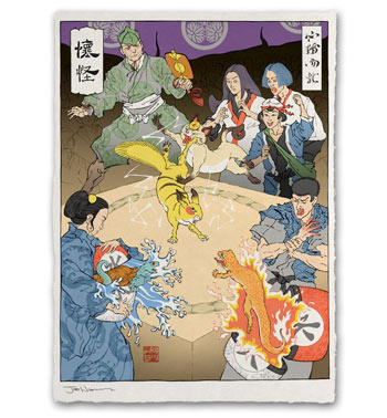 浮世绘画风游戏动漫角色