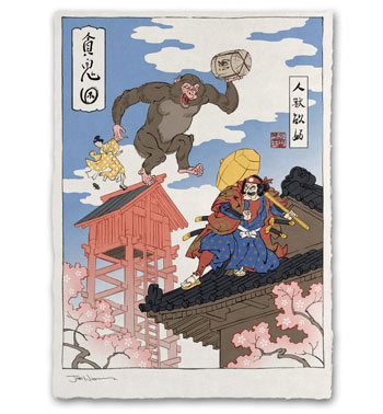浮世绘画风游戏动漫角色