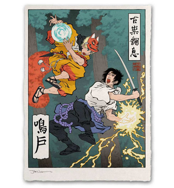 浮世绘画风游戏动漫角色