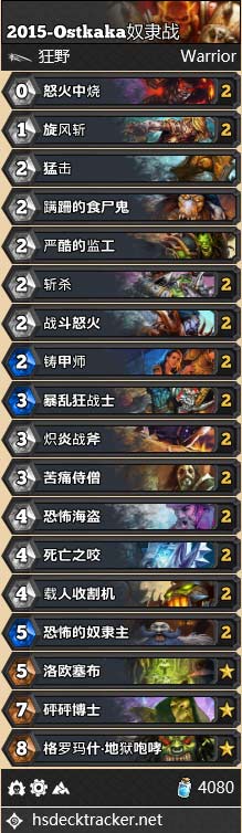 炉石传说Ostkaka冠军卡组