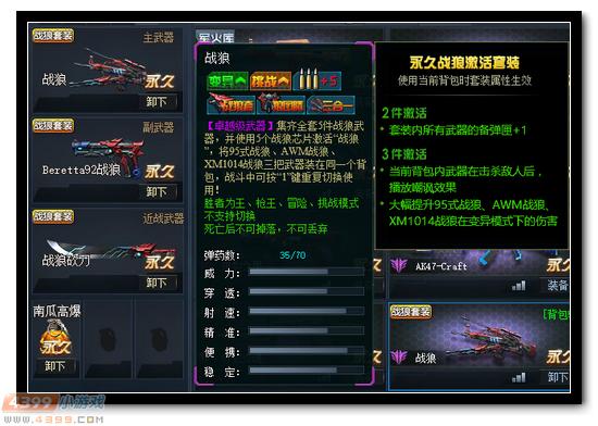 生死狙击战狼套装解析