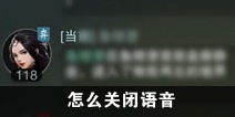一梦江湖怎么关闭自动语音