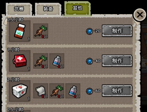 幸存者危城药品