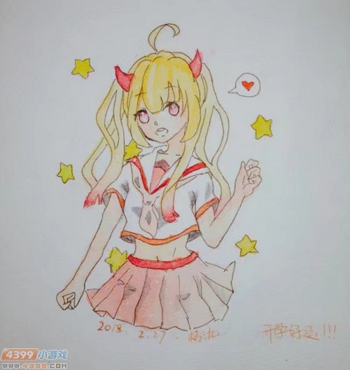 生死狙击玩家手绘-水手服萌妹儿·瑞秋