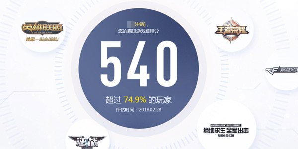 游戏资产越多信用越高 腾讯游戏信用分官网上线