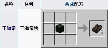 我的世界干海带块