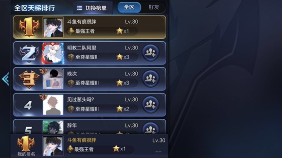 国服第一露娜斗鱼主播有痕