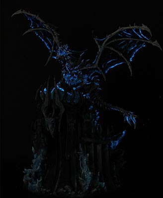 国外大神制作魔兽辛达苟萨雕像