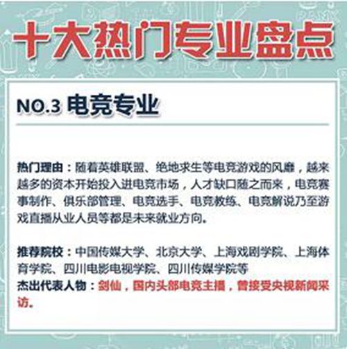 十大热门专业