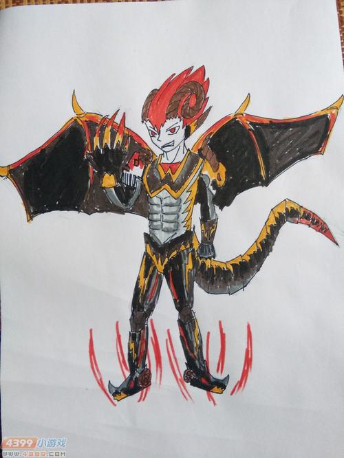 生死狙击玩家手绘-炎魔咆哮拟人化