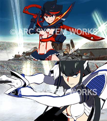 《KILL la KILL the GAME-异布-》游戏开发中画面