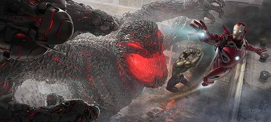 《复仇者联盟2》被弃方案概念图曝光