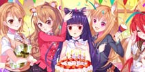电击文库零境交错黑猫生日派对 老婆们的大合照