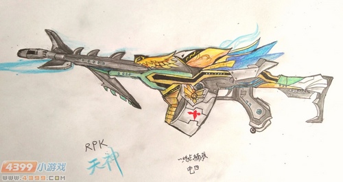 生死狙击玩家手绘-RPK天神