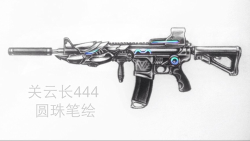 生死狙击玩家手绘-AR15雷神