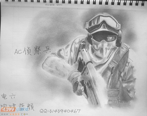 生死狙击玩家手绘-AC侦察兵