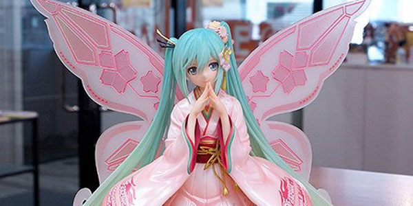 和服美人初音未来！最新手办美到让人想嘴巴嘟嘟......