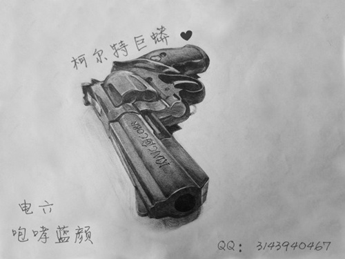生死狙击玩家手绘-柯尔特巨蟒