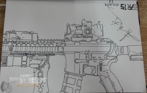 生死狙击玩家手绘-魔改AR15