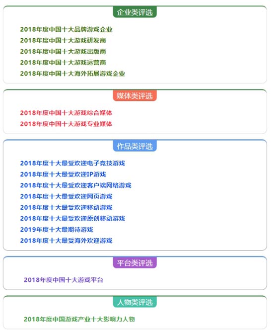 "游戏十强"网络投票：新老品牌交汇 打造中国游戏产业最强音