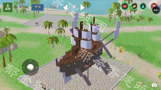 创造与魔法飞翔的创魔人号设计图 创魔人号建筑平面设计图纸