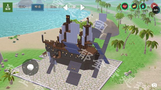 创造与魔法飞翔的创魔人号设计图 创魔人号建筑平面设计图纸