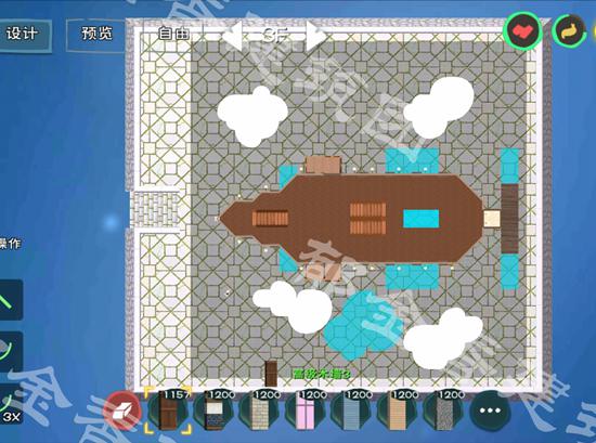 创造与魔法飞翔的创魔人号设计图 创魔人号建筑平面设计图纸
