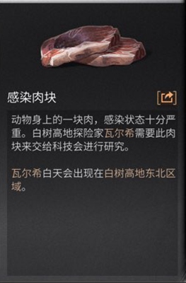 感染肉块