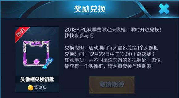 王者荣耀kpl限定皮肤