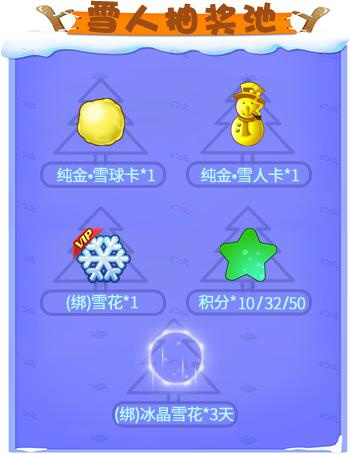 雪人抽奖池