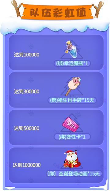 队内彩虹值