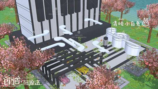 创造与魔法悦音盒设计图 悦音盒建筑平面设计图纸