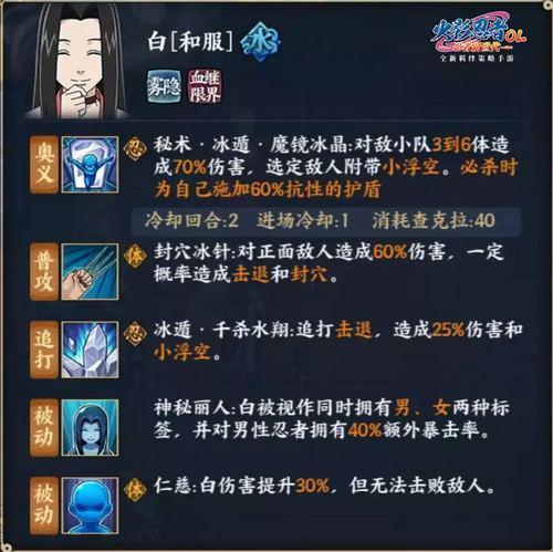 火影忍者ol手游白和服