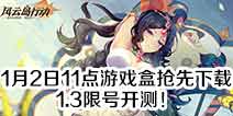 风云岛行动1月2日11点游戏盒抢先下载！1.3限号开测！