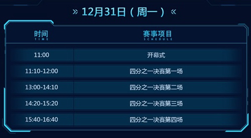 赛程
