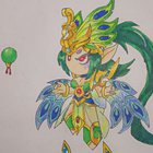 造梦西游5手绘孔雀小姐姐-小熠