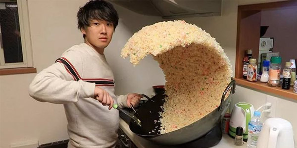 给我一口锅，我就能炒出“海啸炒饭”
