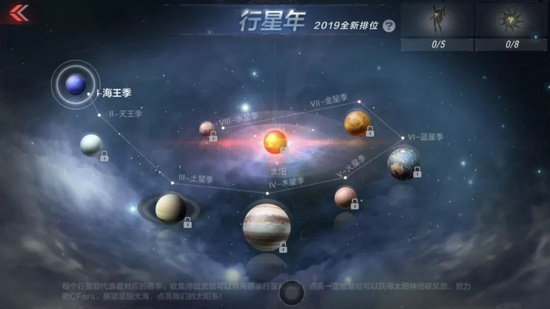 CF手游全新排位赛行星年开启 终极太阳神角色等你获取!