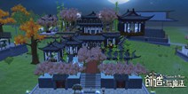 创造与魔法古风中式建筑设计图 古风中式建筑平面设计图纸