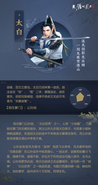 天涯明月刀手游太白
