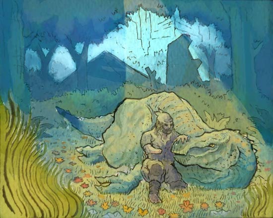 方舟周边原画作品