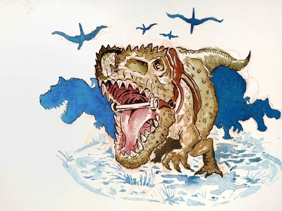 方舟周边原画作品