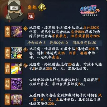 火影忍者ol手游角都技能
