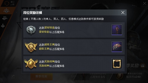 和平精英SS1赛季奖励