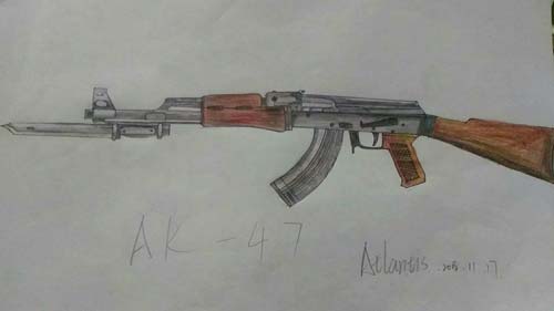 生死狙击玩家手绘-AK47-A